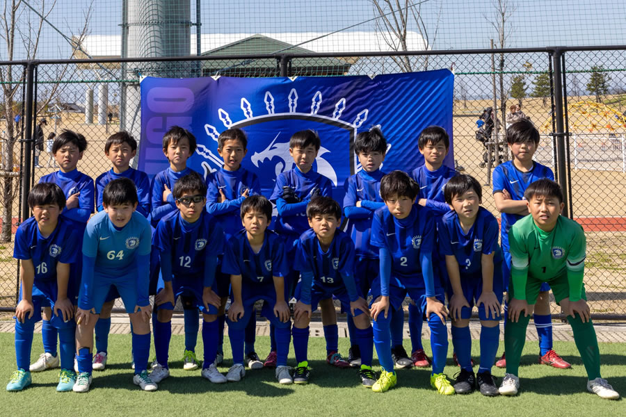 サッカーの練習風景